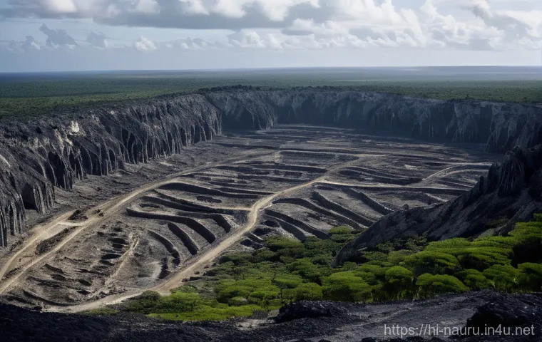 나우루 인산 채굴 역사 - The Golden Age of Nauru: Prosperity and Abundance (1960s-1980s)**

"A vibrant, idealized depiction o...